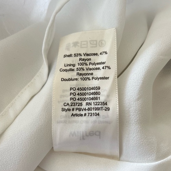 Aritzia Wilfred Isabelle Dress in White/Navy 90s inspired Clueless Mini Dress - Picture 5 of 9